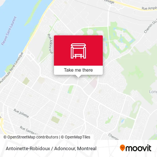 Antoinette-Robidoux / Adoncour map