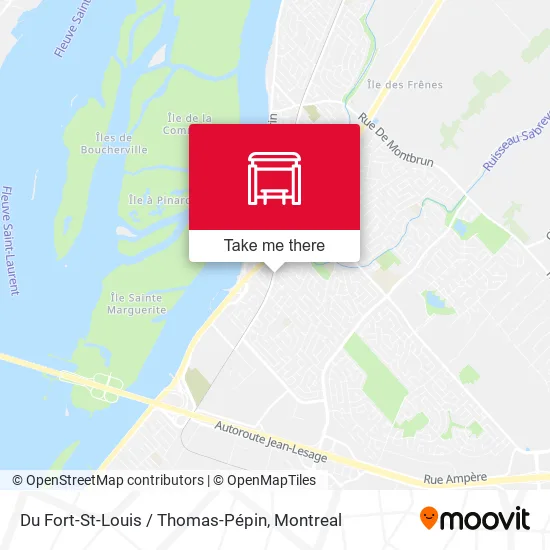 Du Fort-St-Louis / Thomas-Pépin map
