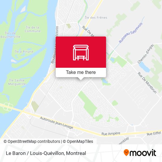Le Baron / Louis-Quévillon map