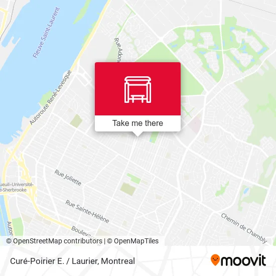 Curé-Poirier E. / Laurier map