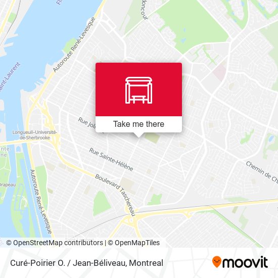 Curé-Poirier O. / Jean-Béliveau map