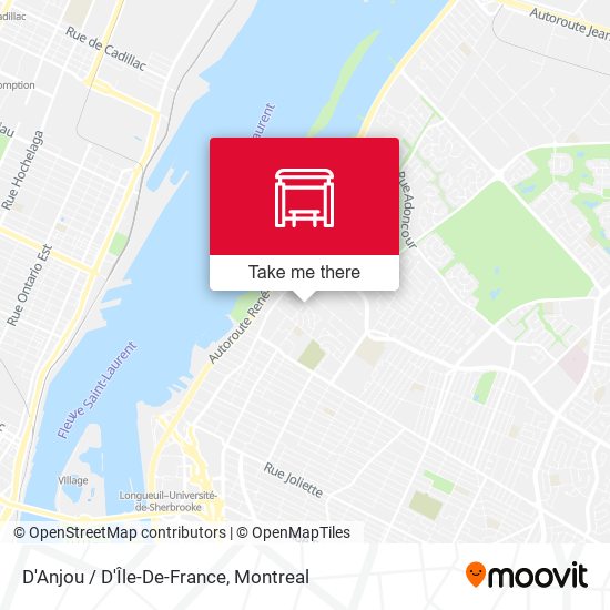 D'Anjou / D'Île-De-France map