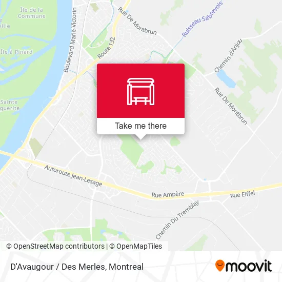 D'Avaugour / Des Merles map
