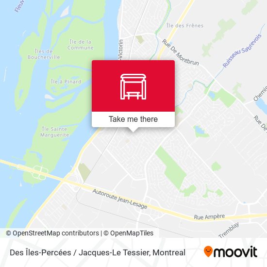 Des Îles-Percées / Jacques-Le Tessier map