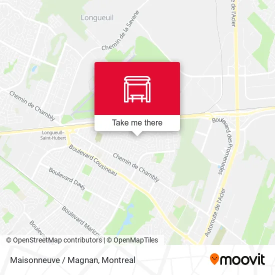 Maisonneuve / Magnan map