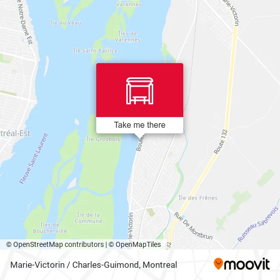 Marie-Victorin / Charles-Guimond map