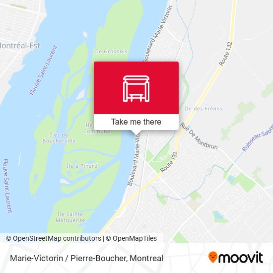 Marie-Victorin / Pierre-Boucher map
