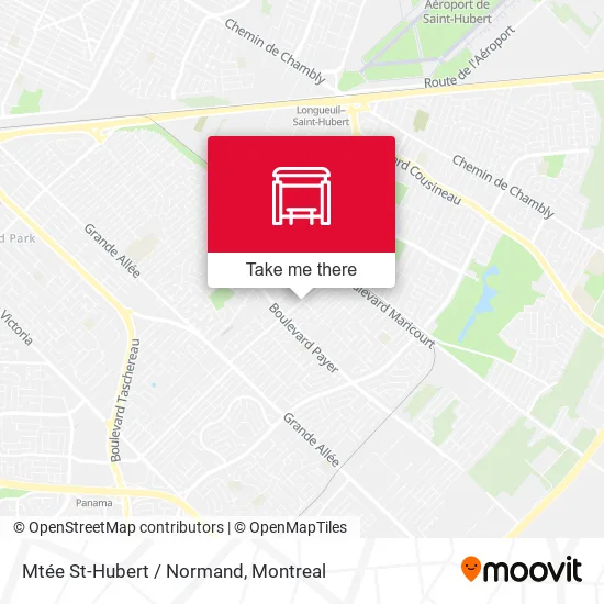 Mtée St-Hubert / Normand map