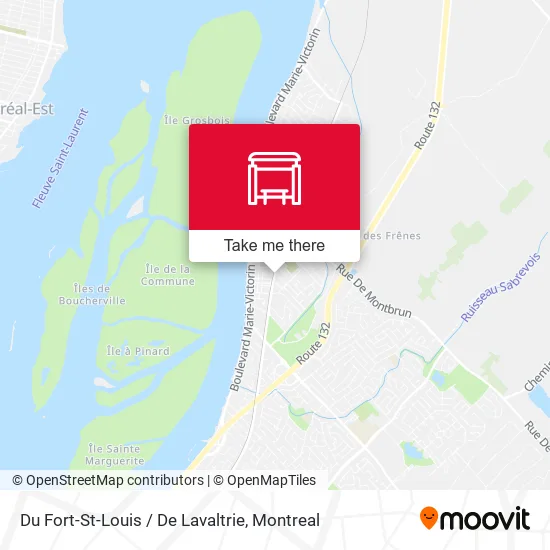 Du Fort-St-Louis / De Lavaltrie map