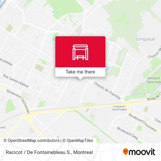 Racicot / De Fontainebleau S. map