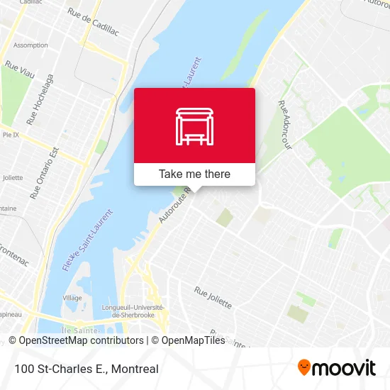 100 St-Charles E. map