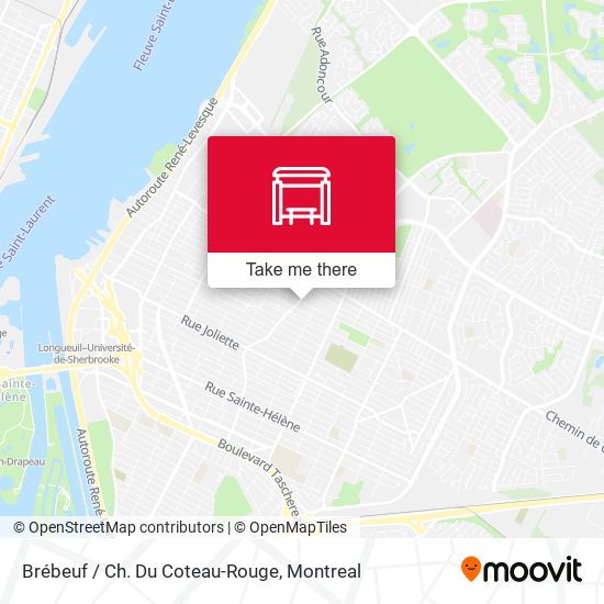 Brébeuf / Ch. Du Coteau-Rouge map
