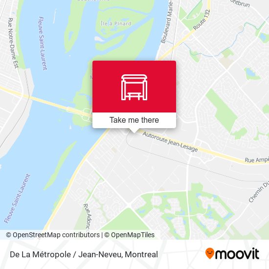 De La Métropole / Jean-Neveu map