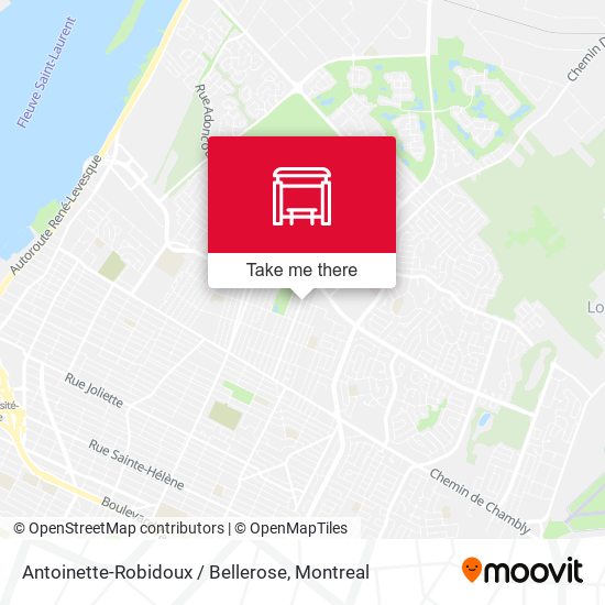 Antoinette-Robidoux / Bellerose map
