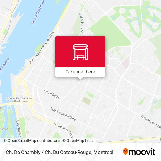 Ch. De Chambly / Ch. Du Coteau-Rouge map