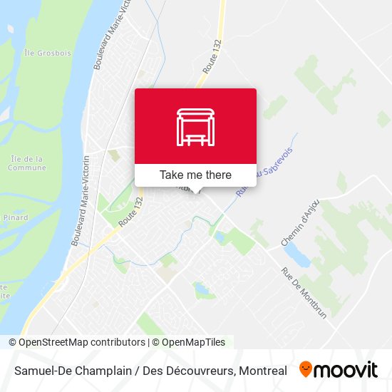 Samuel-De Champlain / Des Découvreurs map