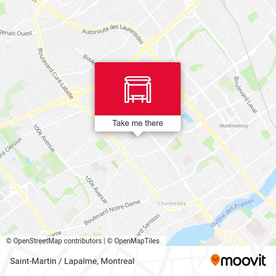 Saint-Martin / Lapalme map