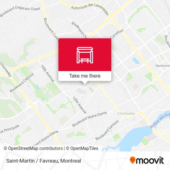 Saint-Martin / Favreau map