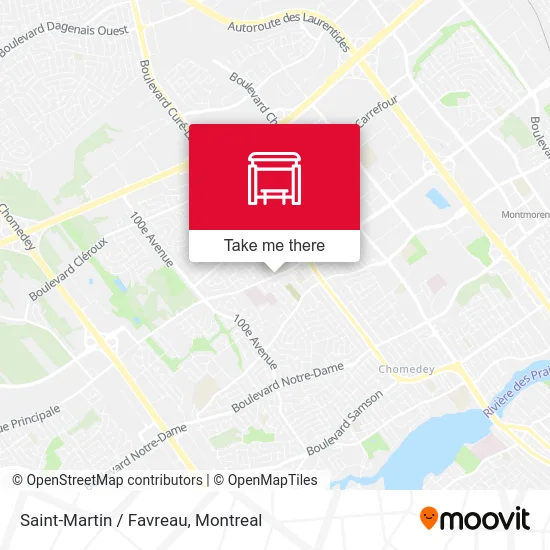 Saint-Martin / Favreau map