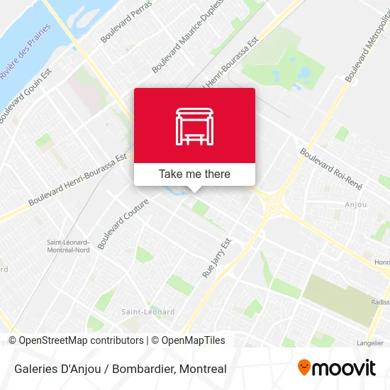 Galeries D'Anjou / Bombardier map