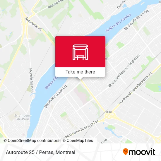 Autoroute 25 / Perras map