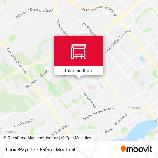 Louis-Payette / Fafard map