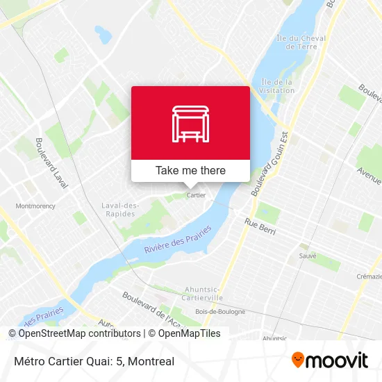 Métro Cartier Quai: 5 map