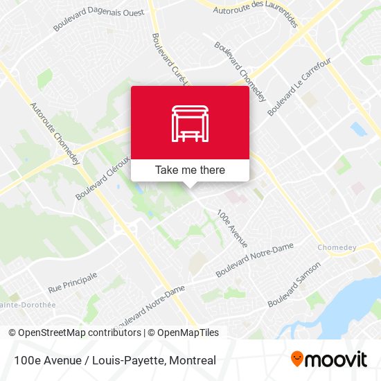 100e Avenue / Louis-Payette map