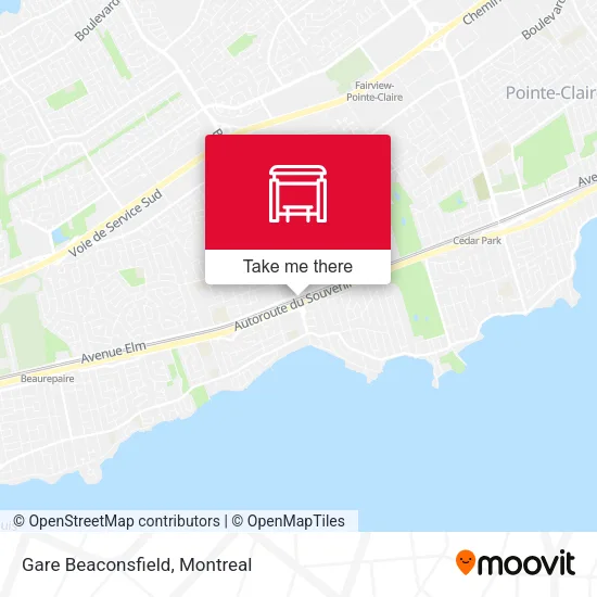 Gare Beaconsfield map