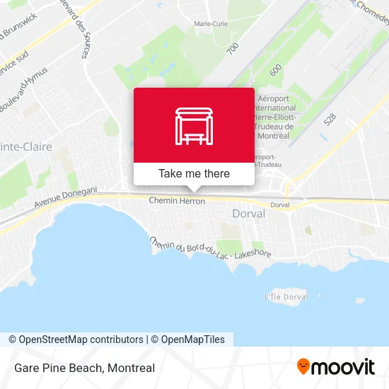 Gare Pine Beach map
