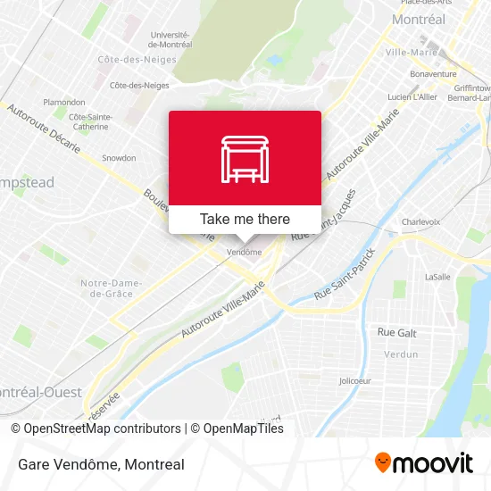 Gare Vendôme map
