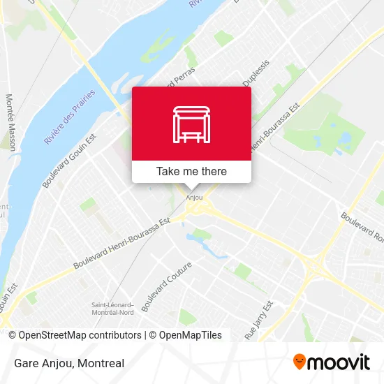 Gare Anjou map