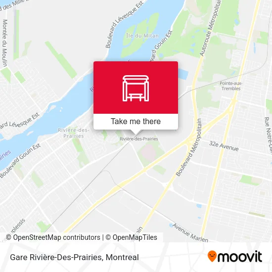 Gare Rivière-Des-Prairies map