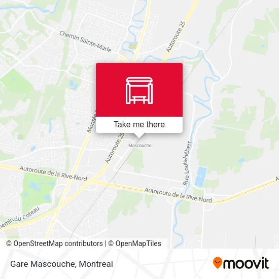 Gare Mascouche map