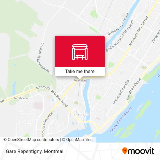 Gare Repentigny map