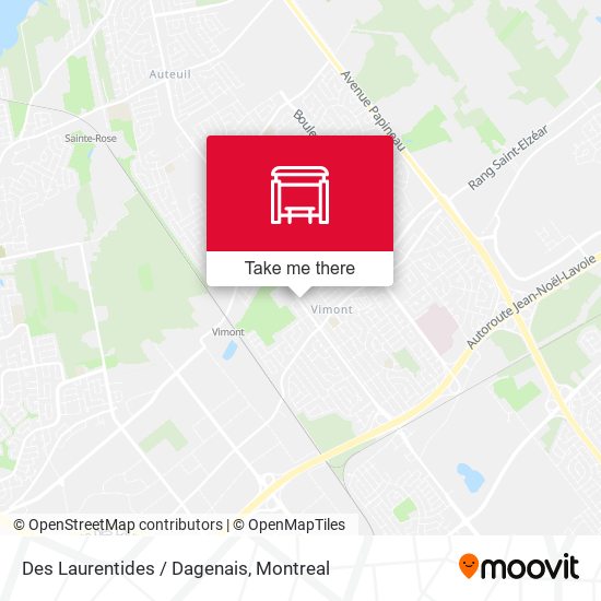 Des Laurentides / Dagenais map