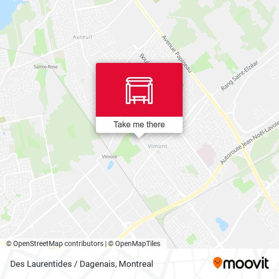 Des Laurentides / Dagenais map