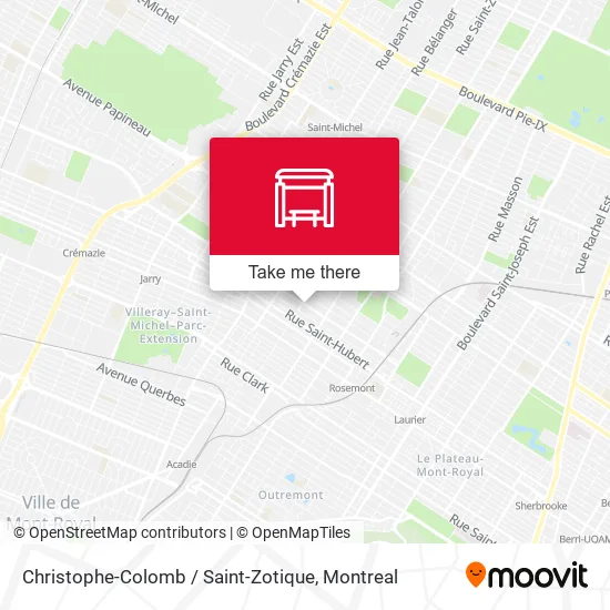 Christophe-Colomb / Saint-Zotique map