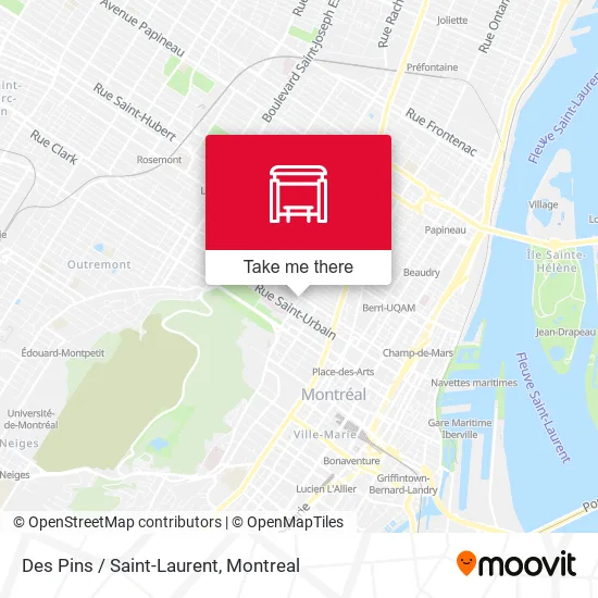 Des Pins / Saint-Laurent map