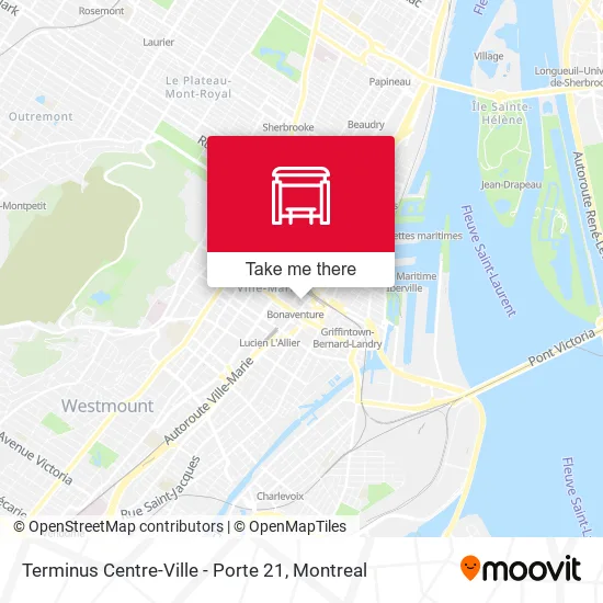 Terminus Centre-Ville - Porte 21 map
