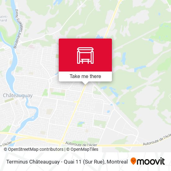 Terminus Châteauguay - Quai 11 (Sur Rue) map