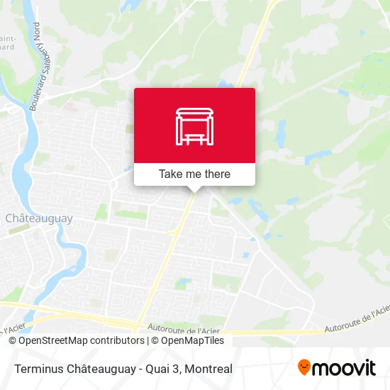 Terminus Châteauguay - Quai 3 map