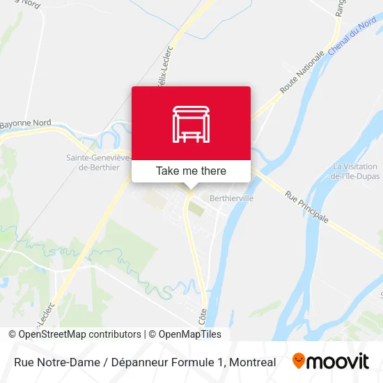 Rue Notre-Dame / Dépanneur Formule 1 map