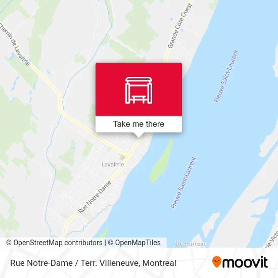 Rue Notre-Dame / Terr. Villeneuve map