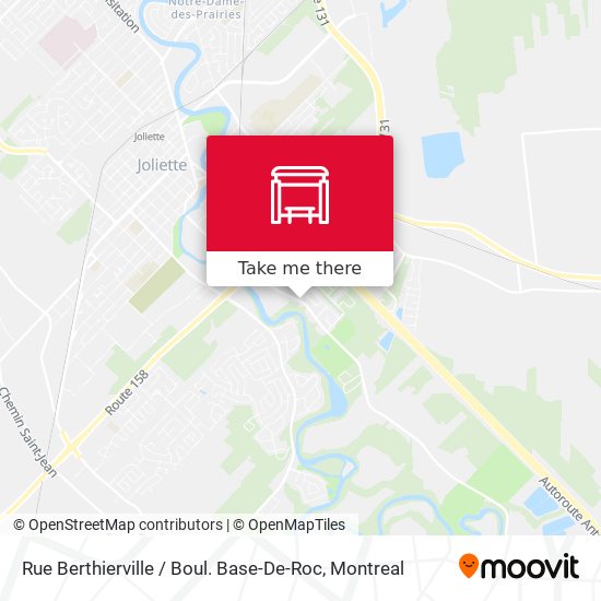 Rue Berthierville / Boul. Base-De-Roc map