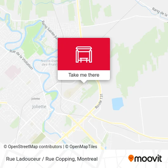 Rue Ladouceur / Rue Copping map
