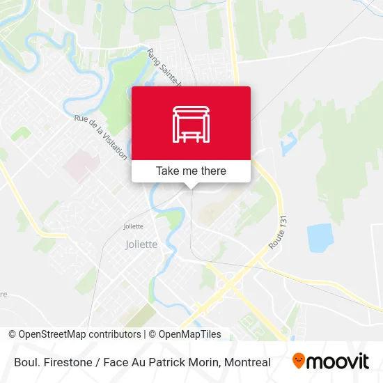 Boul. Firestone / Face Au Patrick Morin map