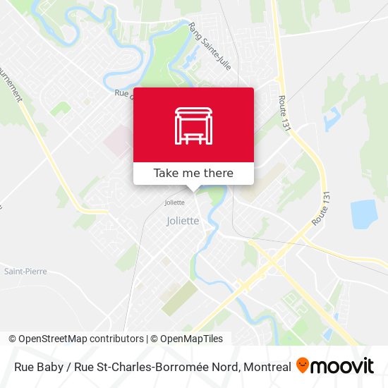Rue Baby / Rue St-Charles-Borromée Nord map