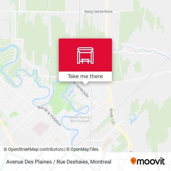 Avenue Des Plaines / Rue Deshaies map