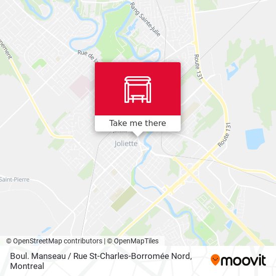 Boul. Manseau / Rue St-Charles-Borromée Nord map